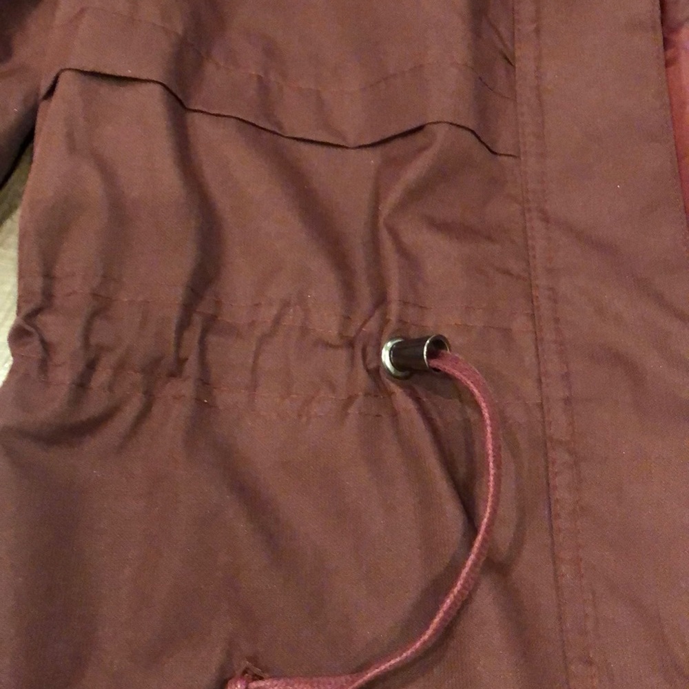 Maroon Windbreaker Jacket - Picture 6 of 7